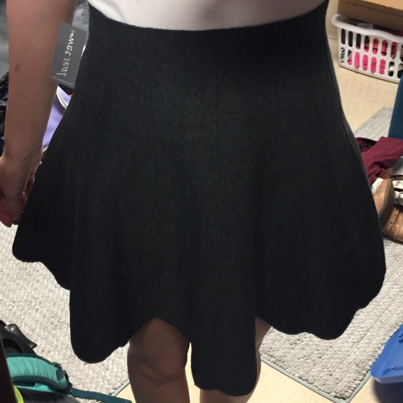 Wet Seal Dresses & Skirts - High-Waist Charcoal Gray Skirt—NWT!!!